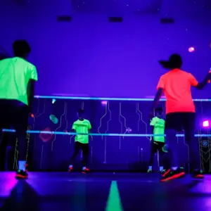 glow in the dark badminton